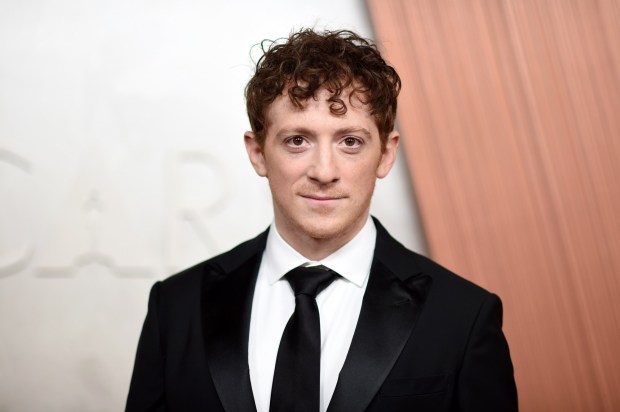 Ethan Slater arrives at the Oscars
