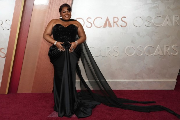 Da'Vine Joy Randolph arrives at the Oscars 