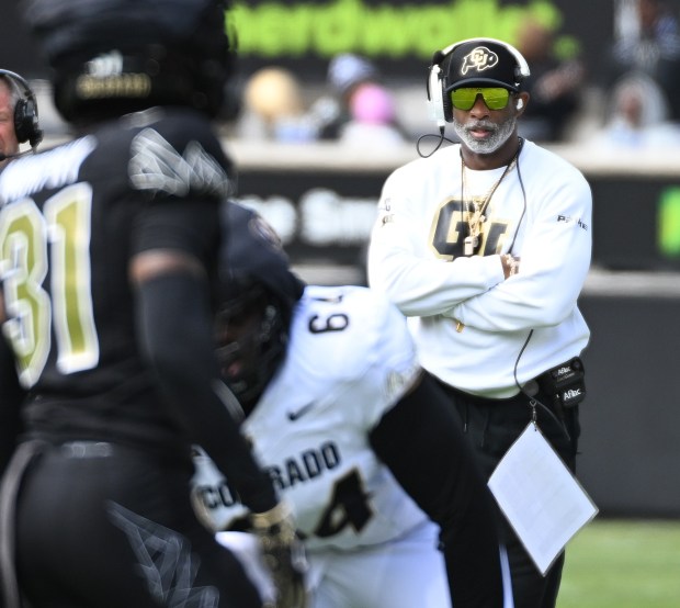 Colorado head football coach Deion Sanders will operate with a roster limit of 105 players this year after the House v. NCAA settlement. (Cliff Grassmick/Staff Photographer)