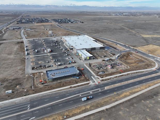 A Silverstone Marketplace progress photo taken on Feb. 3, 2025. (Photo courtesy of Town of Frederick website)