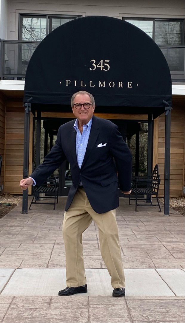 Bill Husted outside The Fillmore in Denver's Cherry Creek neighborhood. (Photo by Jackie Griggs, provided by Joe Rassenfoss)