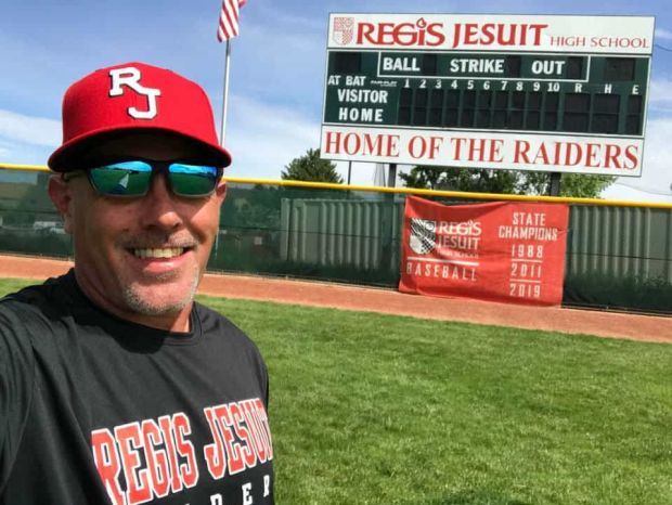 Regis Jesuit freshman baseball coach Matt Signorelli, a popular coach among players of all levels of the program, passed away from a heart attack on Aug. 25, 2025. (Courtesy of Cara Signorelli)